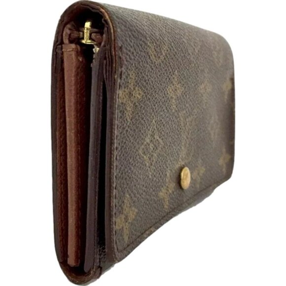 796161AR (C1) Louis Vuitton Wallet Porte Monnaie Billets Tresor Brown Monogram - Picture 4 of 10
